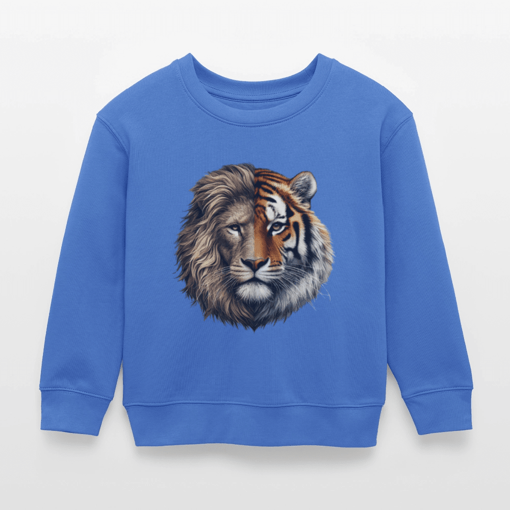 Organic Cotton Kids’ Sweatshirt (Lion & Tiger Fusion) - Tiny Tugz™