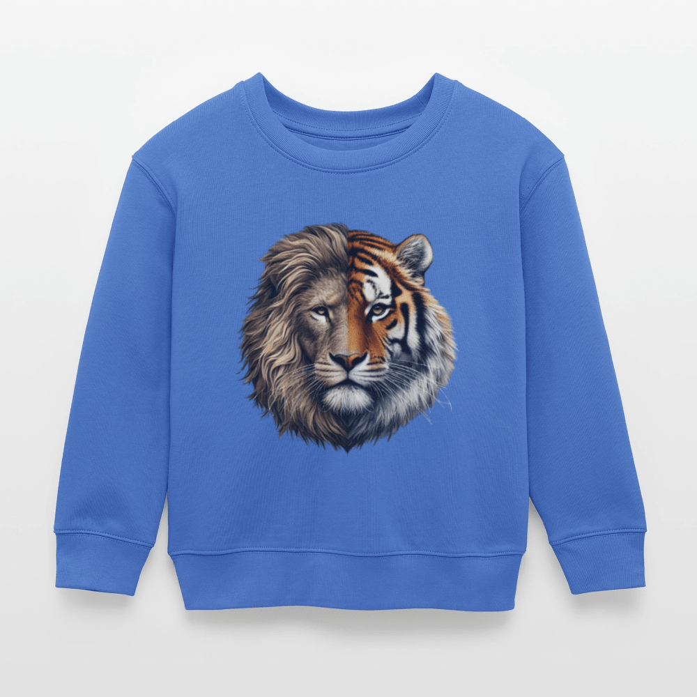 Organic Cotton Kids’ Sweatshirt (Lion & Tiger Fusion) - Tiny Tugz™