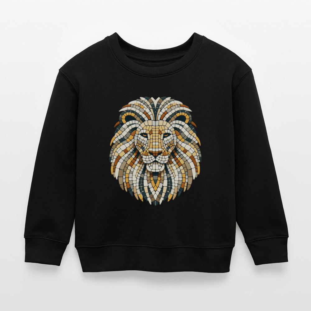 Organic Cotton Kids’ Sweatshirt (Mosaic Art Lion) - Tiny Tugz™