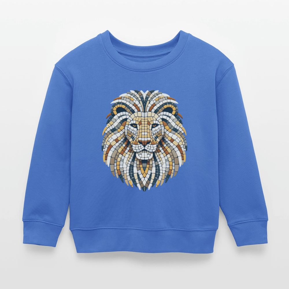 Organic Cotton Kids’ Sweatshirt (Mosaic Art Lion) - Tiny Tugz™