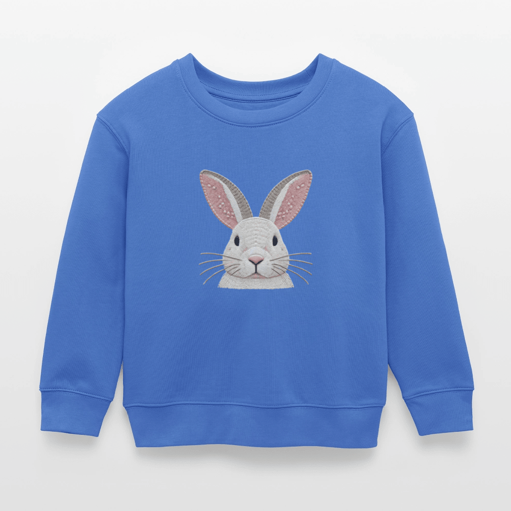 Organic Cotton Kids’ Sweatshirt (Thread Art Bunny) - Tiny Tugz™