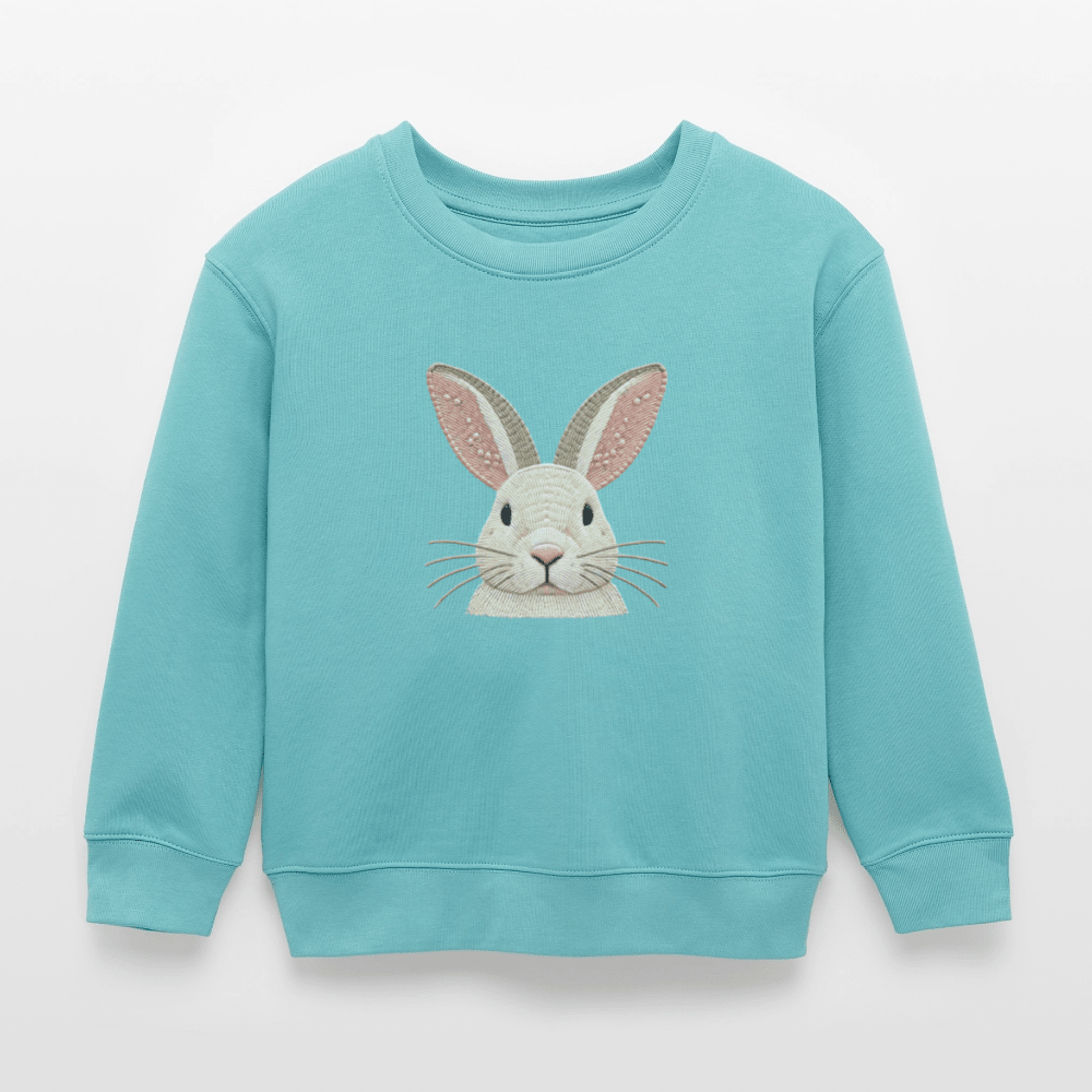 Organic Cotton Kids’ Sweatshirt (Thread Art Bunny) - Tiny Tugz™