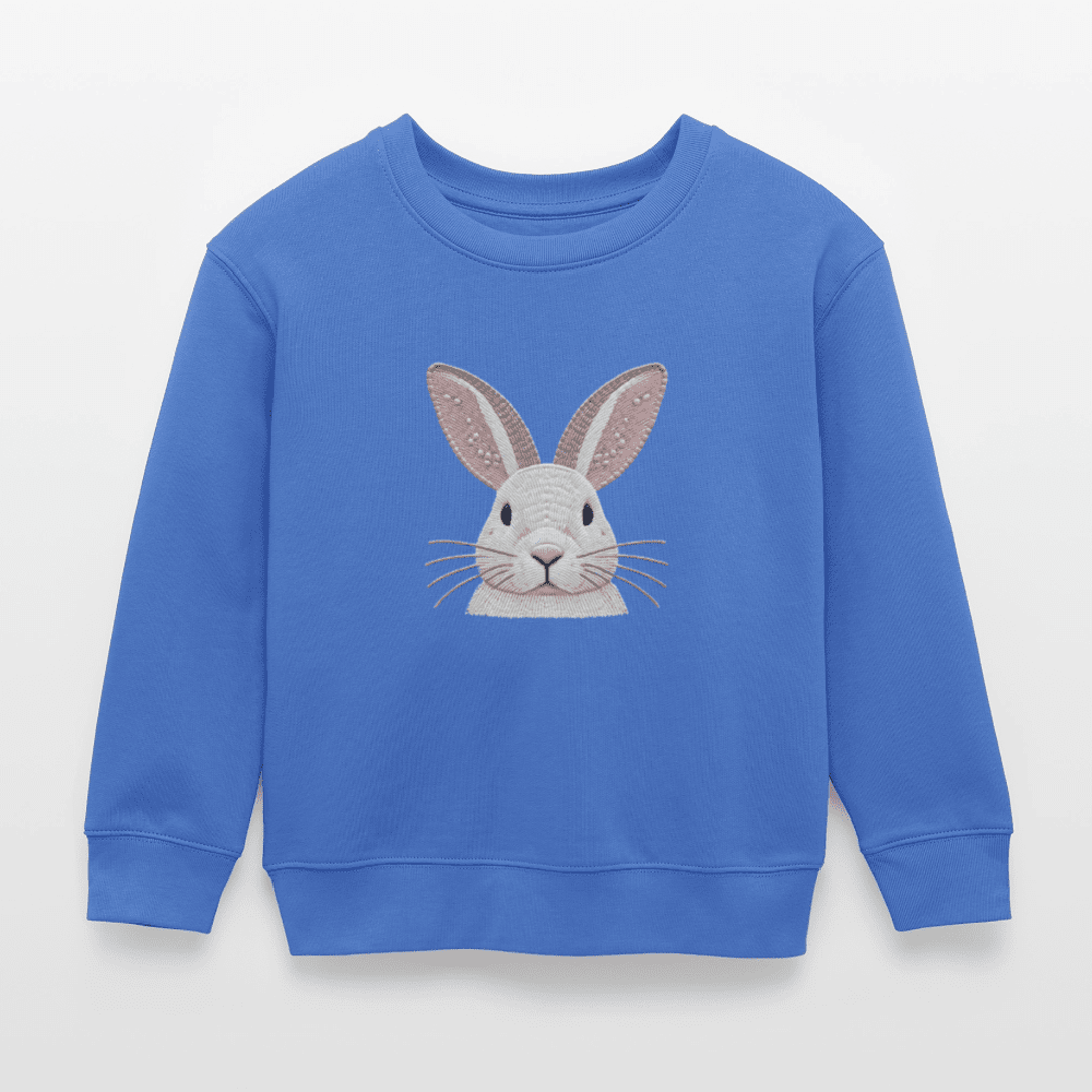 Organic Cotton Kids’ Sweatshirt (Thread Art Bunny) - Tiny Tugz™