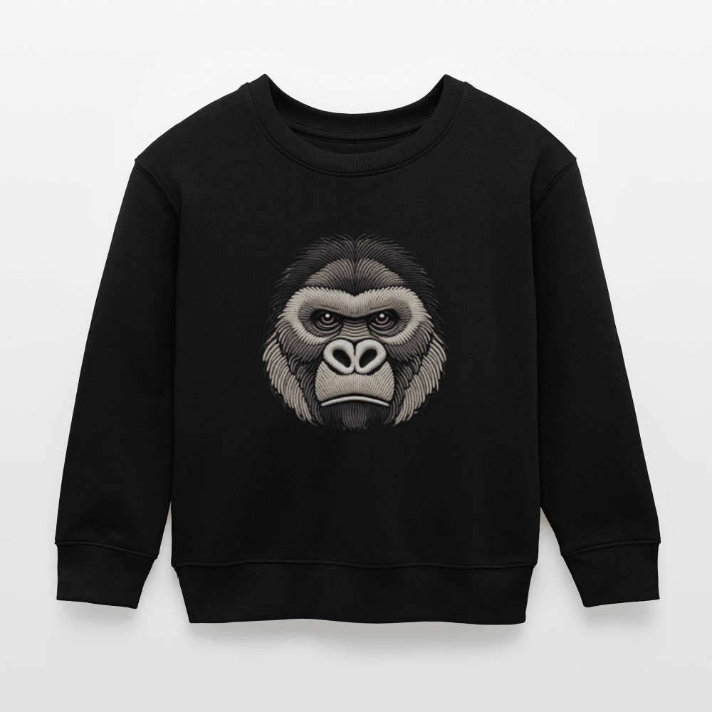 Organic Cotton Kids’ Sweatshirt (Thread Art Gorilla) - Tiny Tugz™