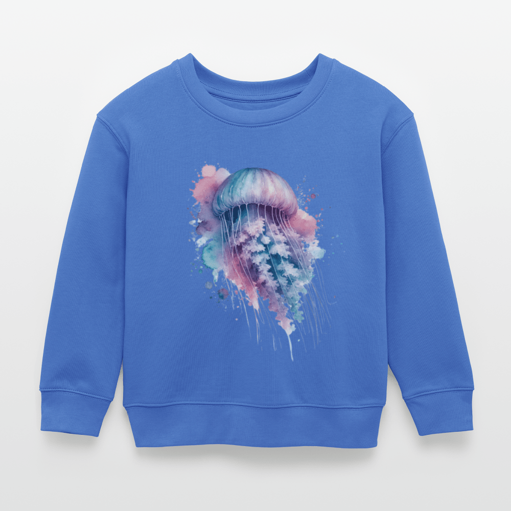 Organic Cotton Kids’ Sweatshirt (Watercolour Jellyfish) - Tiny Tugz™