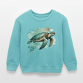 Organic Cotton Kids’ Sweatshirt (Watercolour Turtle) - Tiny Tugz™