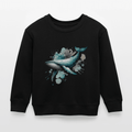 Organic Cotton Kids’ Sweatshirt (Watercolour Whale) - Tiny Tugz™