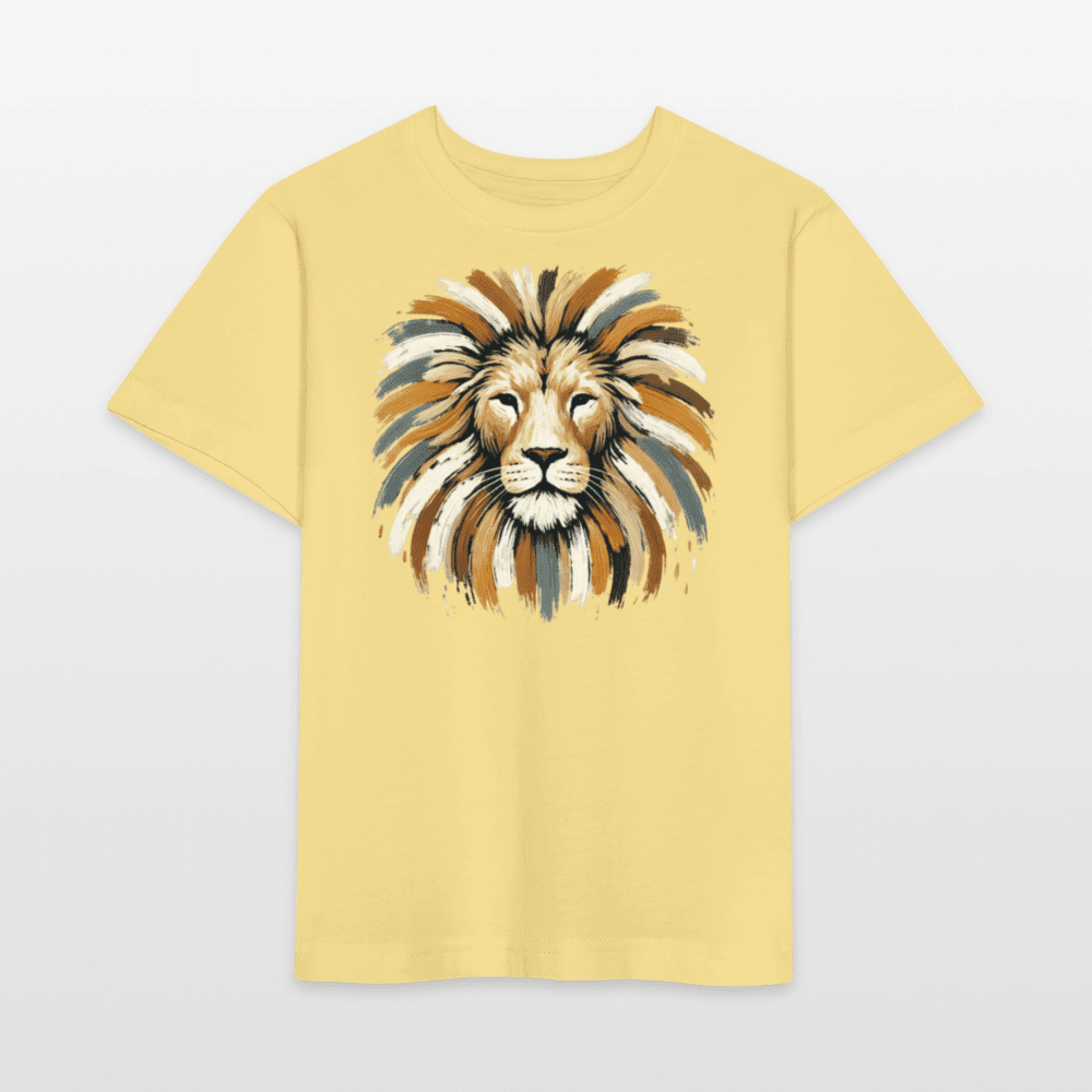 Organic Cotton Kids T-Shirt (Canvas Lion) - Tiny Tugz™