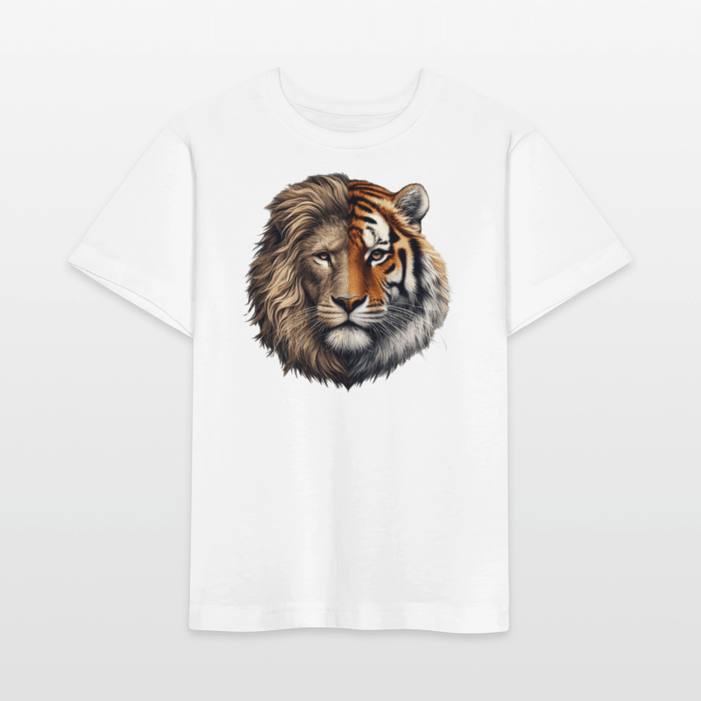 Organic Cotton Kids T-Shirt (Lion & Tiger Fusion) - Tiny Tugz™