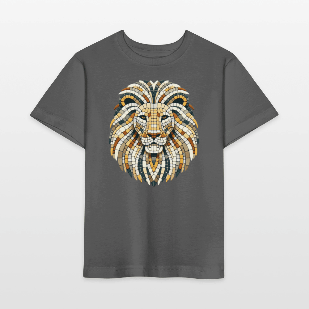 Organic Cotton Kids T-Shirt (Mosaic Lion Art) - Tiny Tugz™