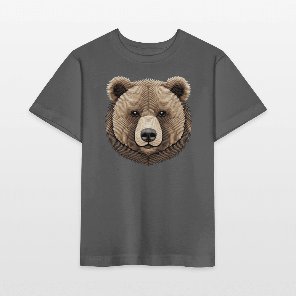 Organic Cotton Kids T-Shirt (Thread Art Bear) - Tiny Tugz™