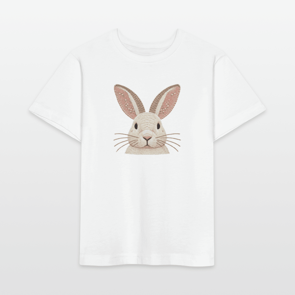 Organic Cotton Kids T-Shirt (Thread Art Bunny) - Tiny Tugz™