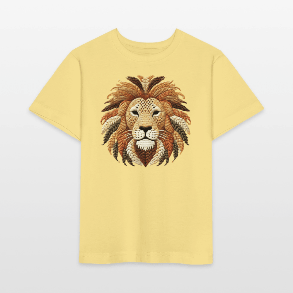 Organic Cotton Kids T-Shirt (Thread Art Lion) - Tiny Tugz™