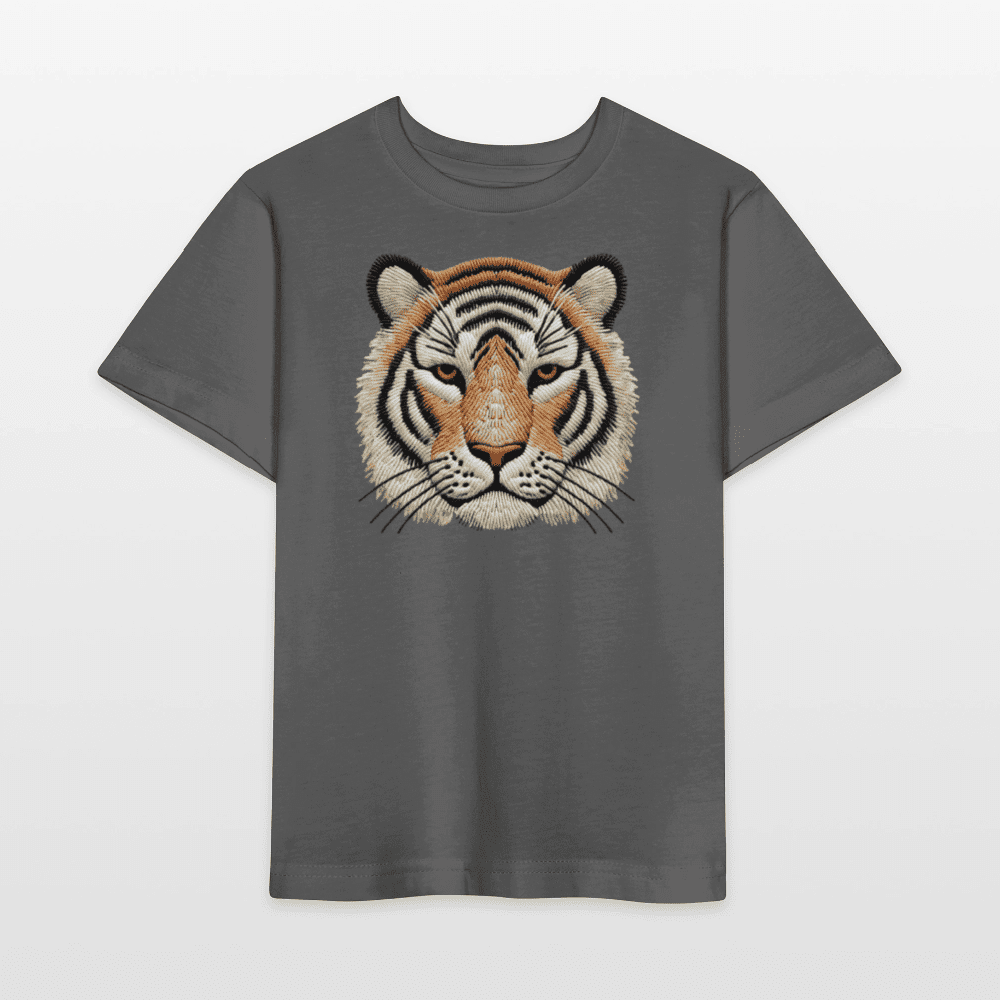 Organic Cotton Kids T-Shirt (Thread Art Tiger) - Tiny Tugz™
