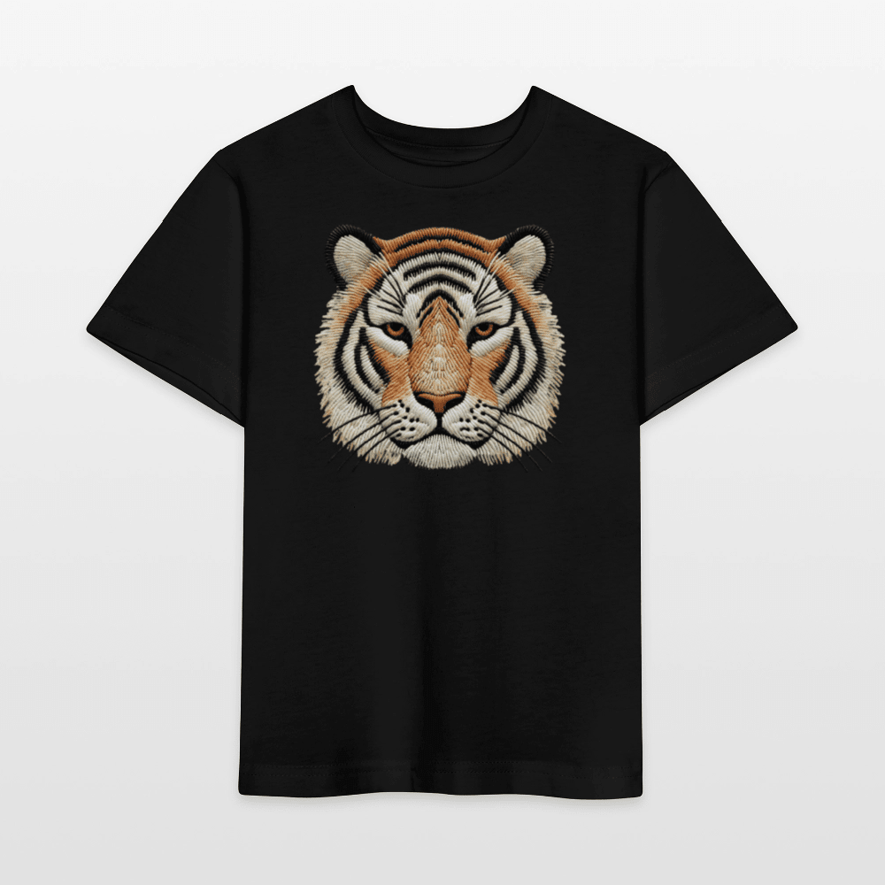 Organic Cotton Kids T-Shirt (Thread Art Tiger) - Tiny Tugz™