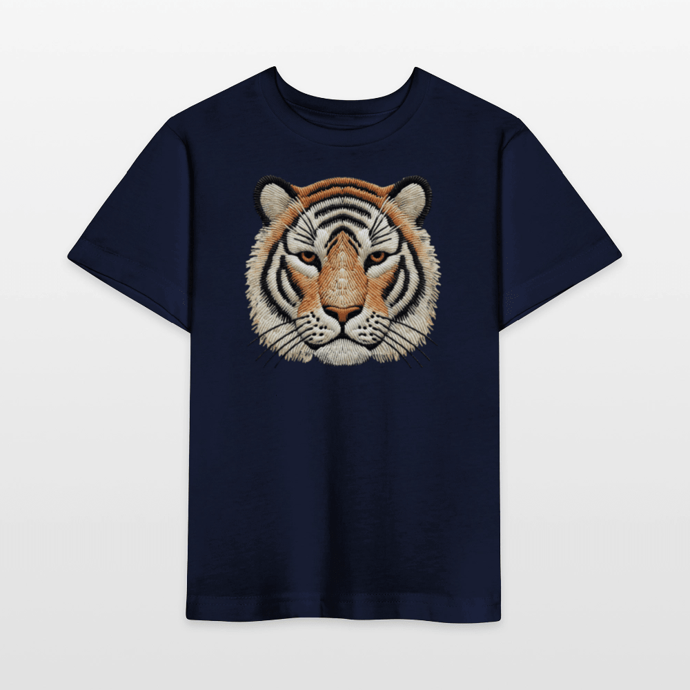 Organic Cotton Kids T-Shirt (Thread Art Tiger) - Tiny Tugz™