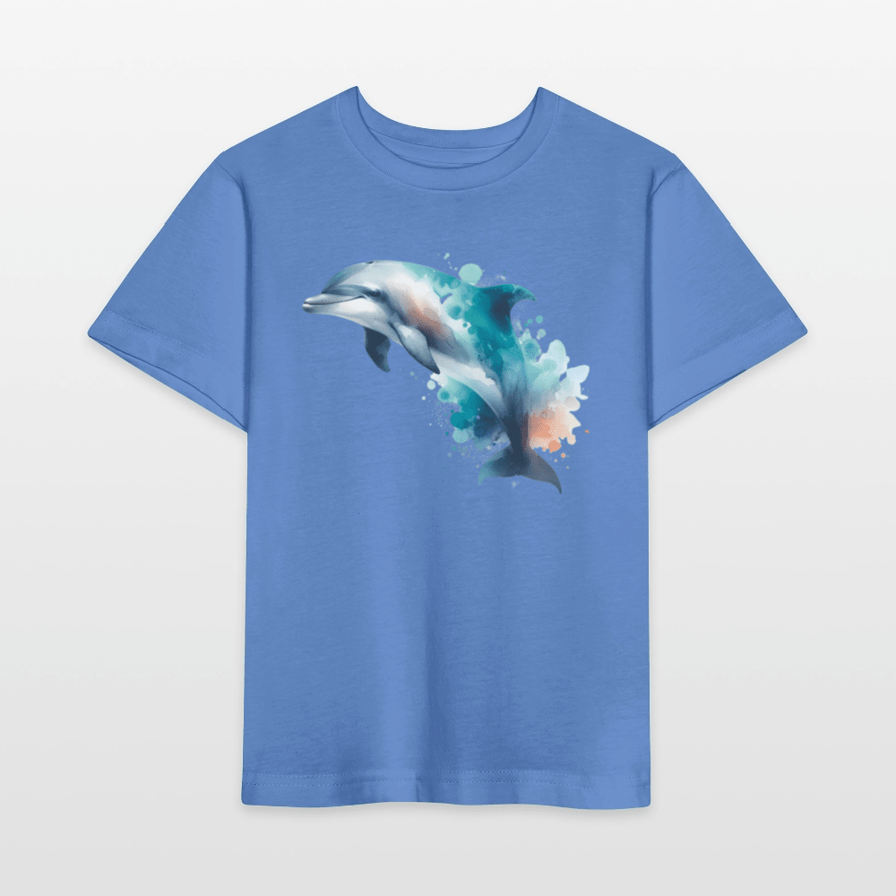 Organic Cotton Kids T-Shirt (Watercolour Dolphin) - Tiny Tugz™