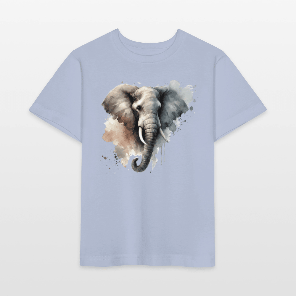 Organic Cotton Kids T-Shirt (Watercolour Elephant) - Tiny Tugz™