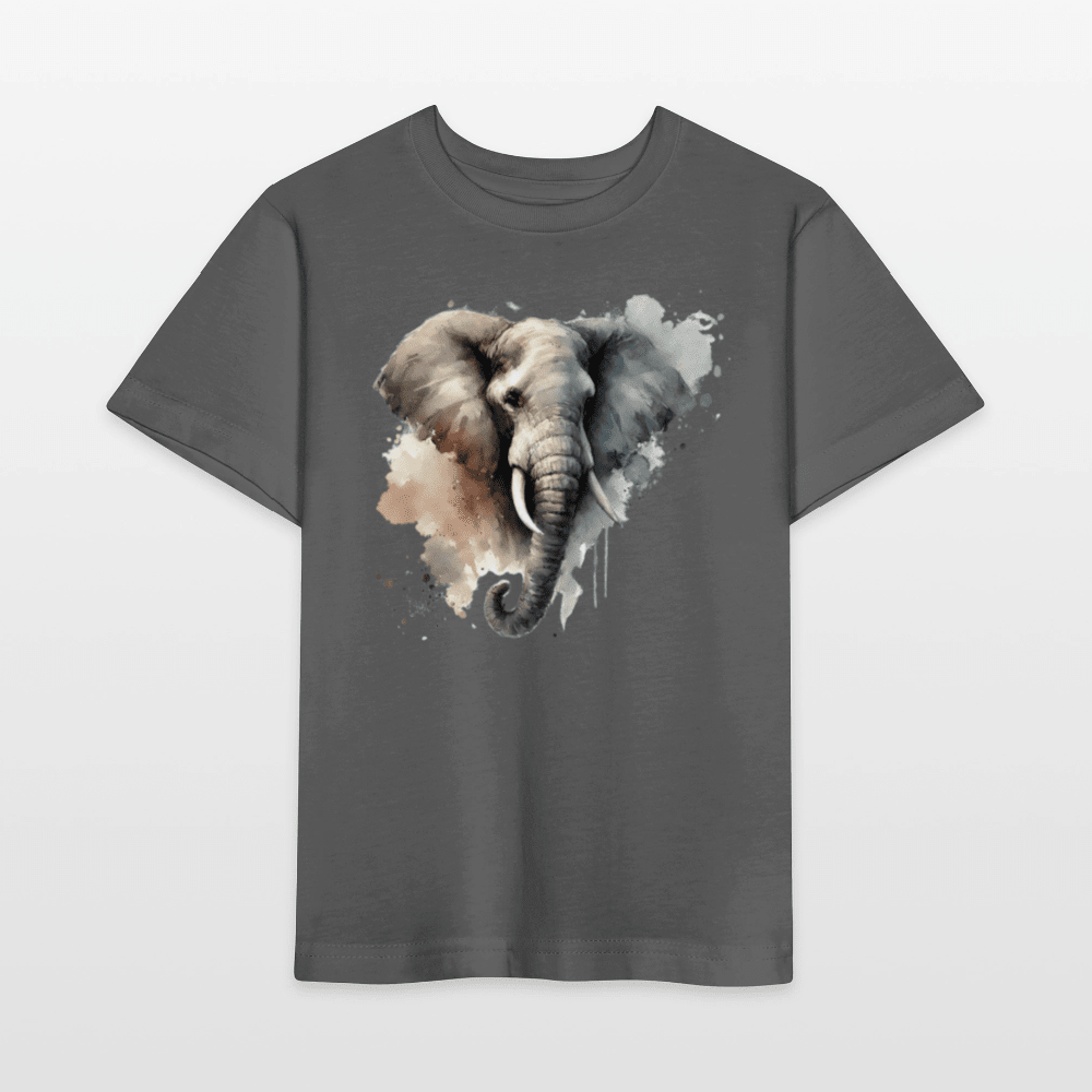 Organic Cotton Kids T-Shirt (Watercolour Elephant) - Tiny Tugz™