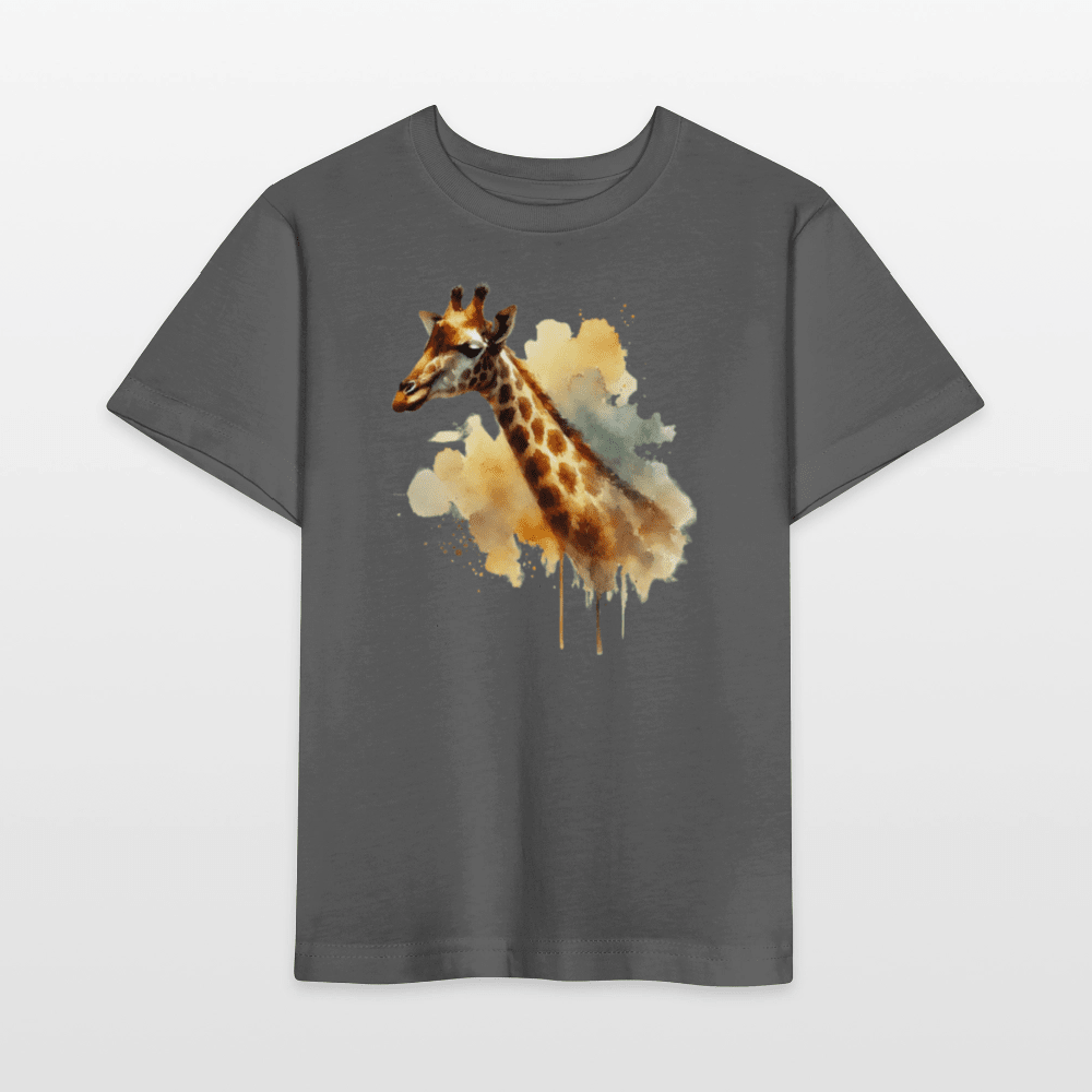 Organic Cotton Kids T-Shirt (Watercolour Giraffe) - Tiny Tugz™