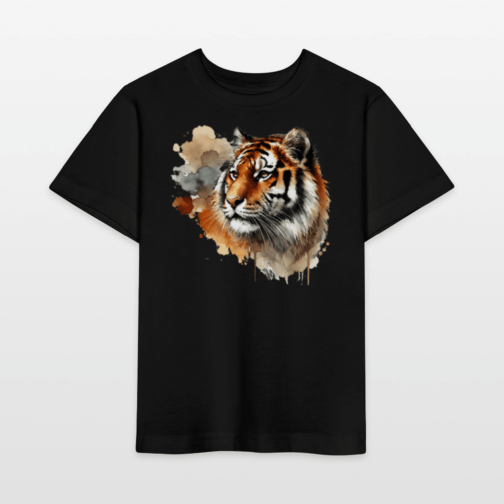 Organic Cotton Kids T-Shirt (Watercolour Tiger) - Tiny Tugz™
