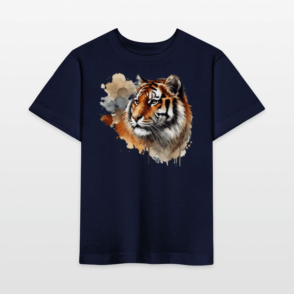 Organic Cotton Kids T-Shirt (Watercolour Tiger) - Tiny Tugz™