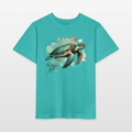 Organic Cotton Kids T-Shirt (Watercolour Turtle) - Tiny Tugz™