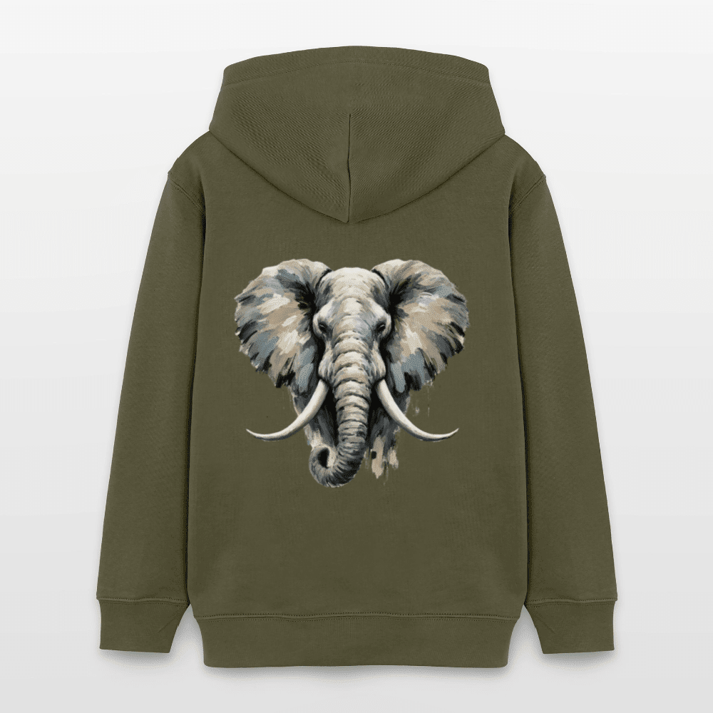 Organic Cotton Teen Hoodie (Canvas Art Elephant) - Tiny Tugz™