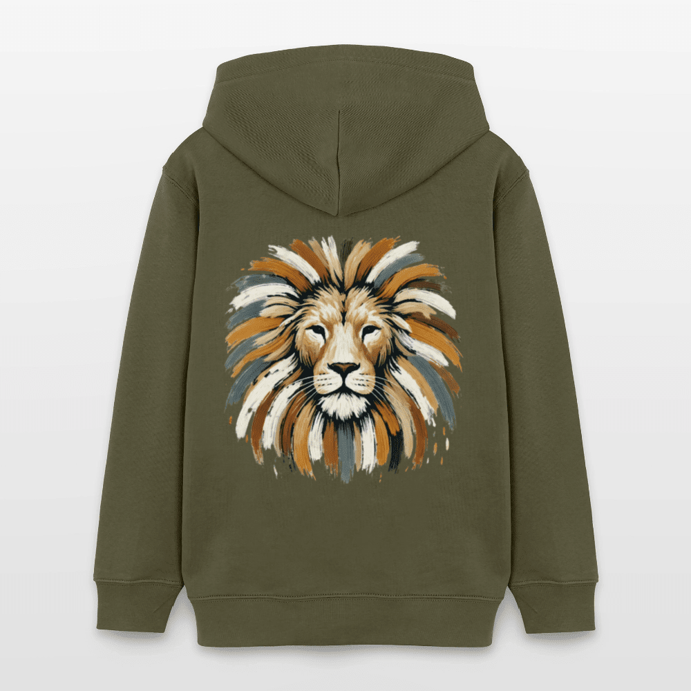 Organic Cotton Teen Hoodie (Canvas Art Lion) - Tiny Tugz™