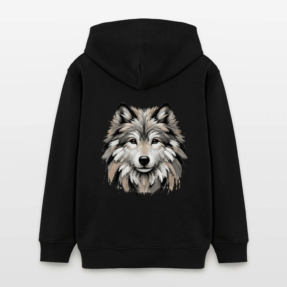 Organic Cotton Teen Hoodie (Canvas Art Wolf) - Tiny Tugz™