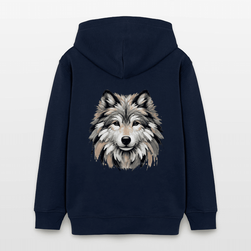 Organic Cotton Teen Hoodie (Canvas Art Wolf) - Tiny Tugz™