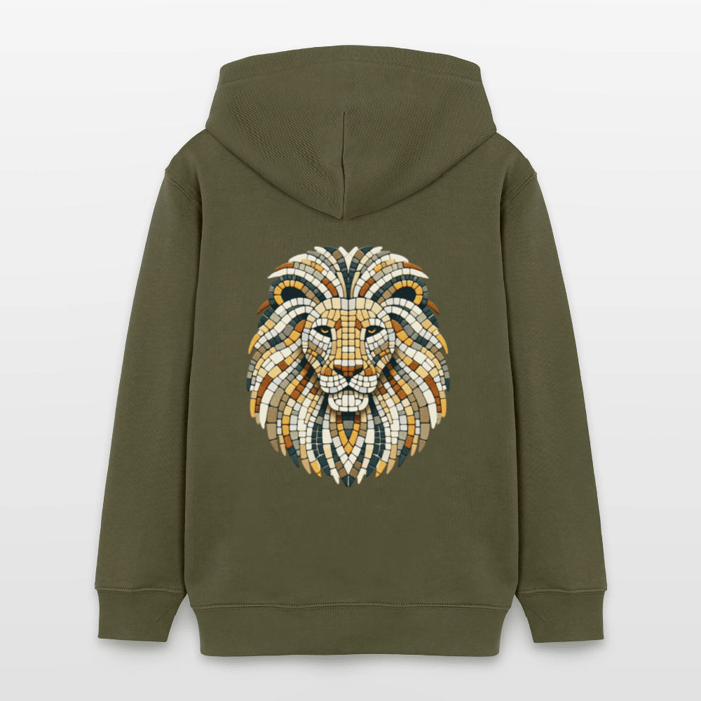 Organic Cotton Teen Hoodie (Mosaic Art Lion) - Tiny Tugz™