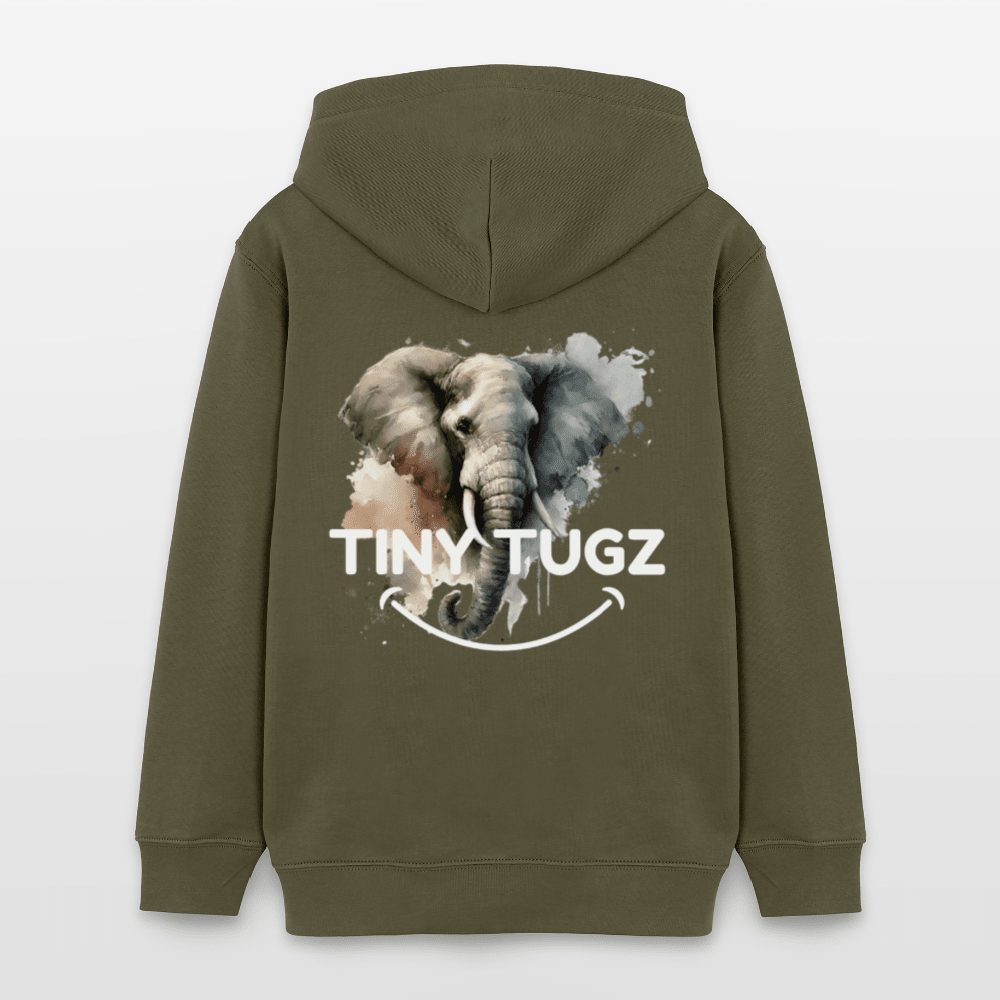 Organic Cotton Teen Hoodie (Watercolour Art Elephant) - Tiny Tugz™
