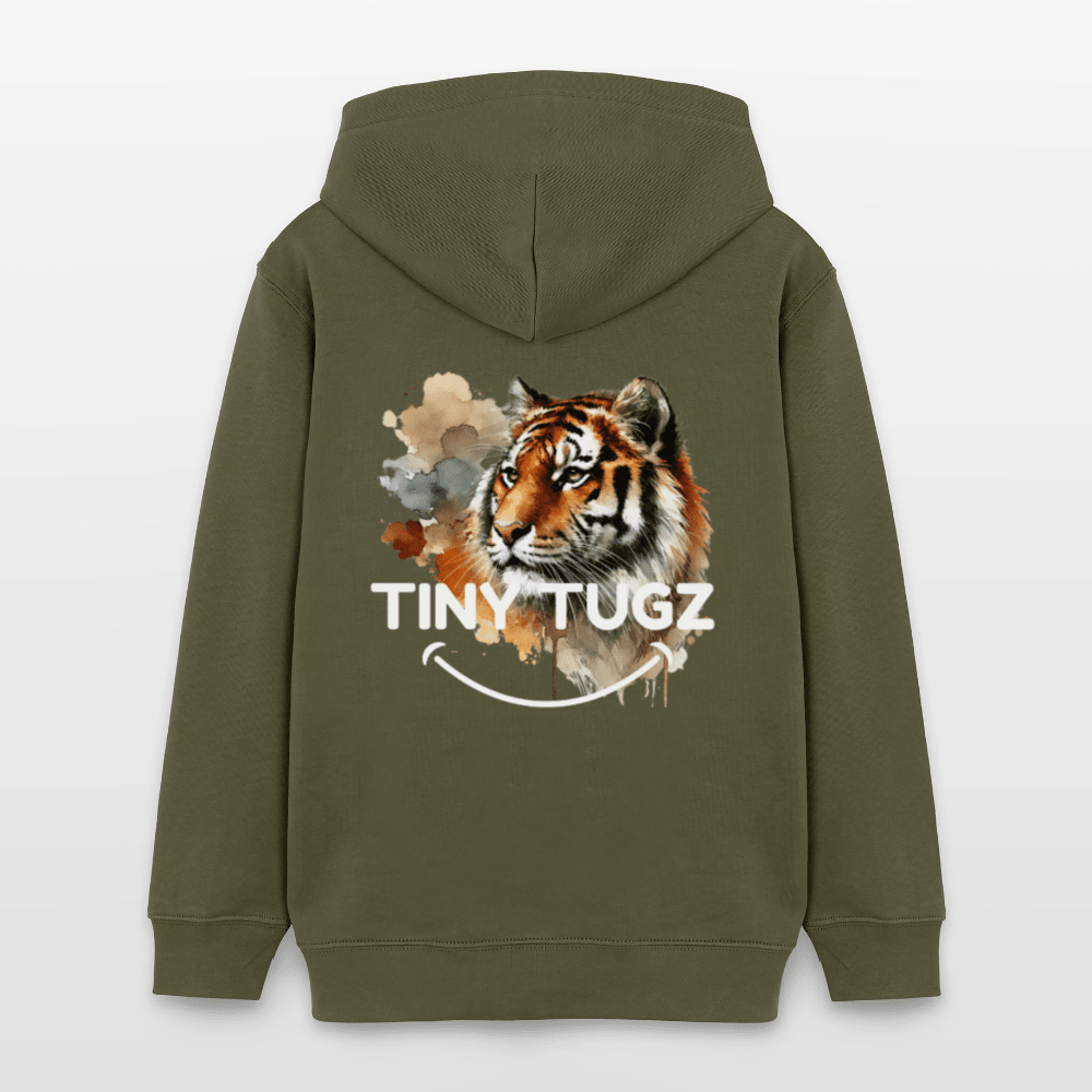 Organic Cotton Teen Hoodie (Watercolour Art Tiger) - Tiny Tugz™