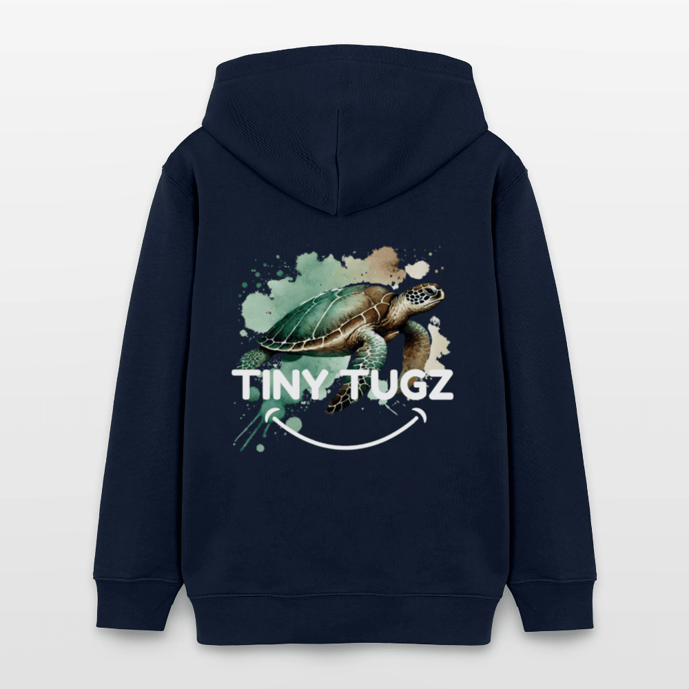 Organic Cotton Teen Hoodie (Watercolour Art Turtle) - Tiny Tugz™
