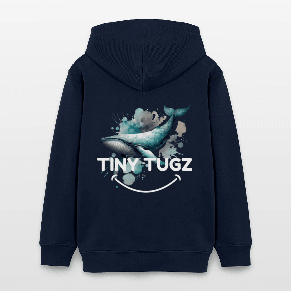Organic Cotton Teen Hoodie (Watercolour Art Whale) - Tiny Tugz™