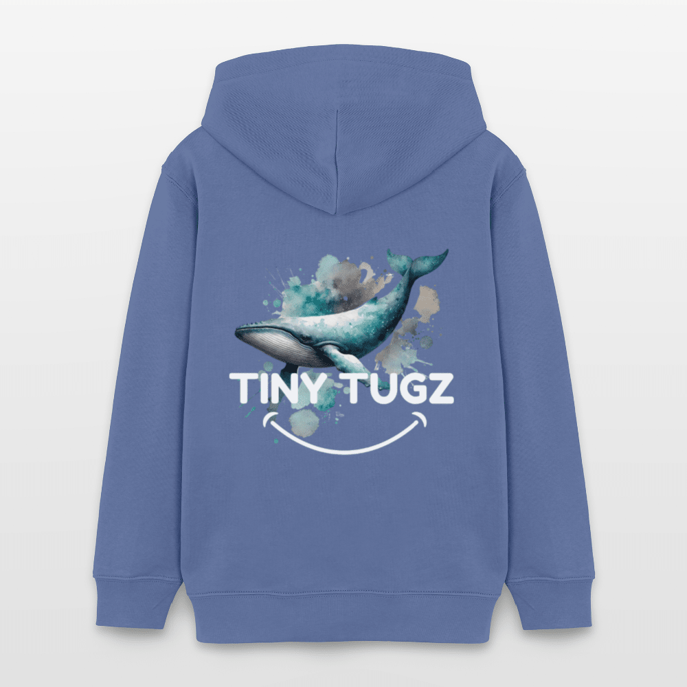 Organic Cotton Teen Hoodie (Watercolour Art Whale) - Tiny Tugz™