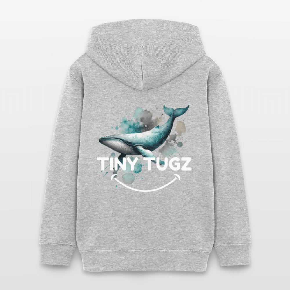 Organic Cotton Teen Hoodie (Watercolour Art Whale) - Tiny Tugz™