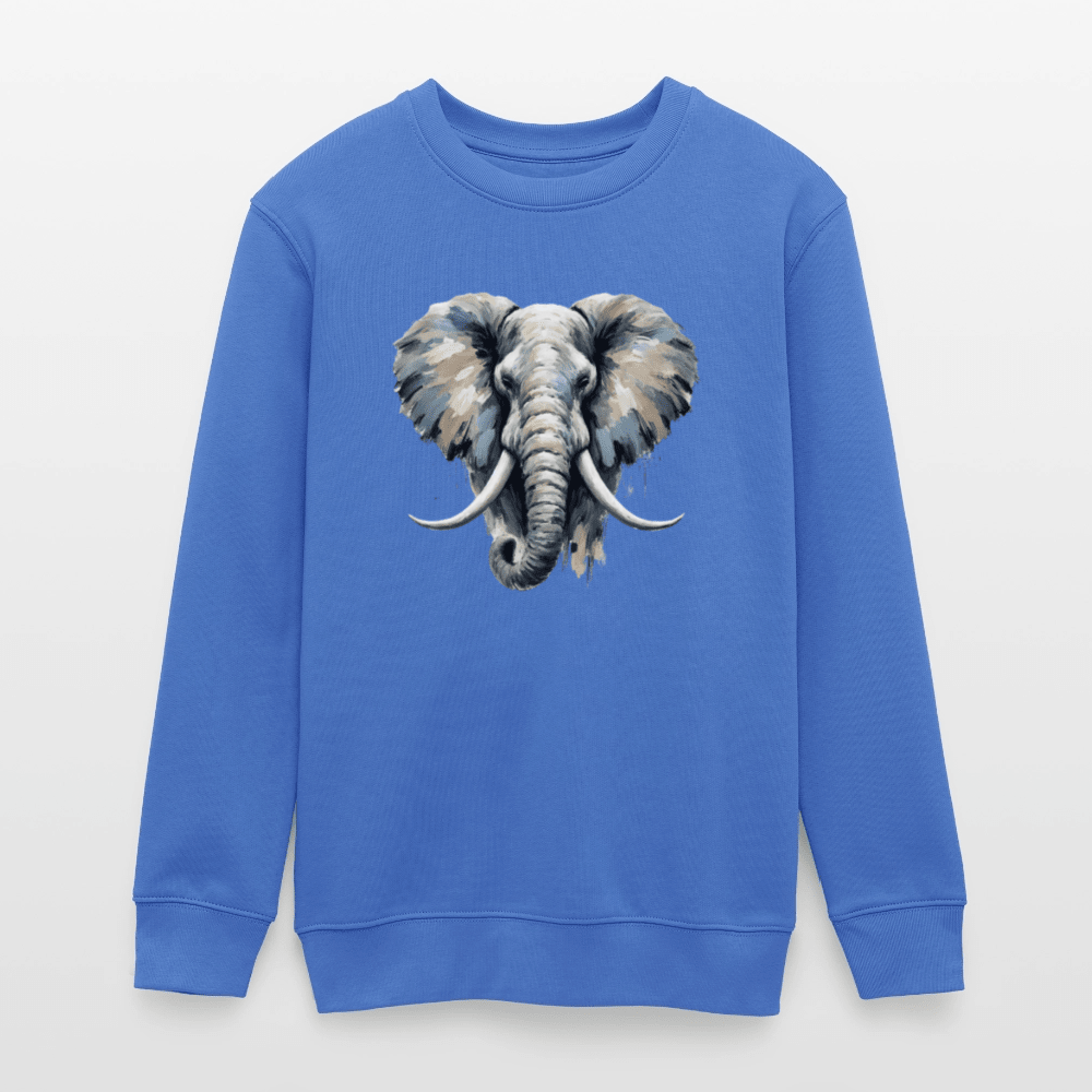 Organic Cotton Teen Sweatshirt (Canvas Art Elephant) - Tiny Tugz™
