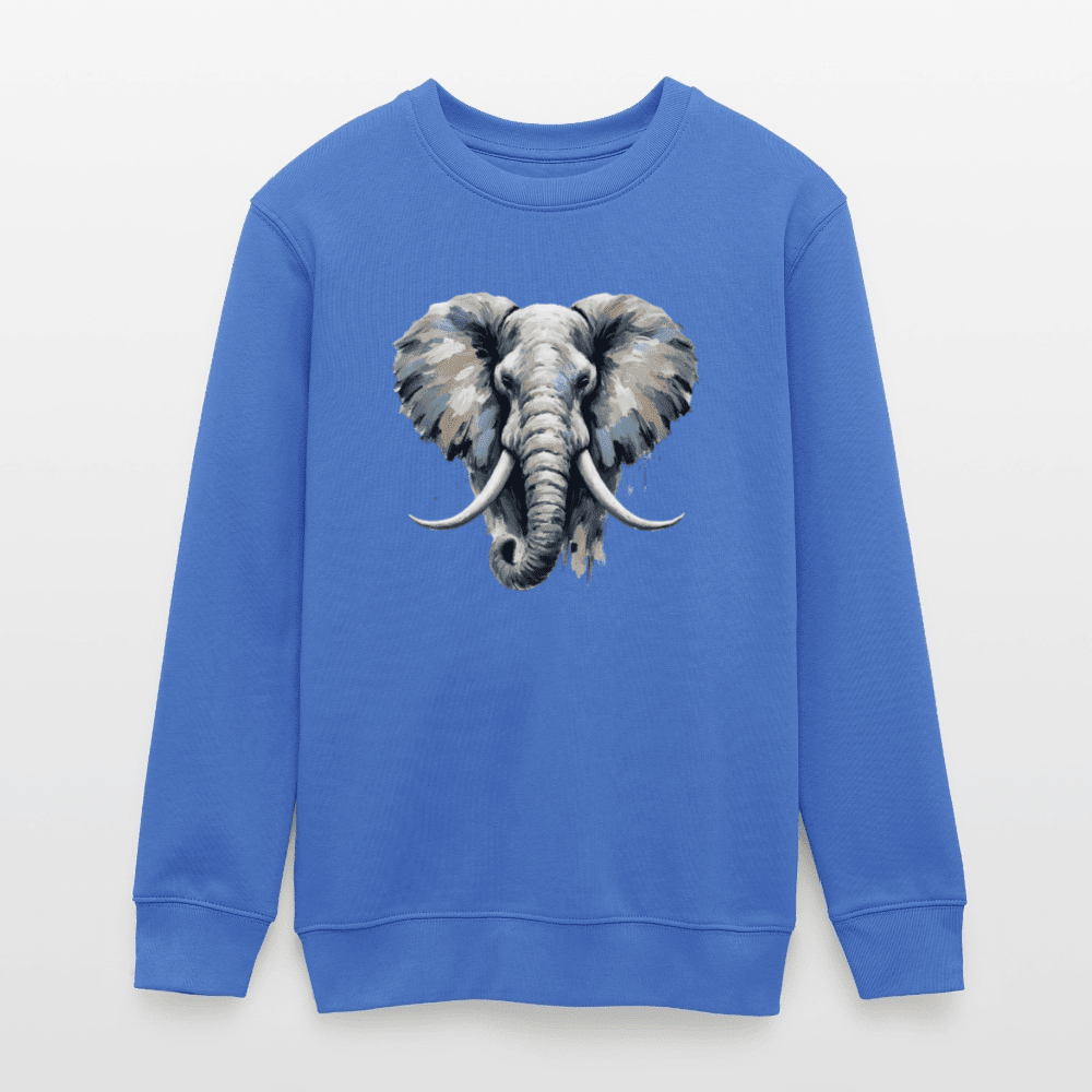 Organic Cotton Teen Sweatshirt (Canvas Art Elephant) - Tiny Tugz™