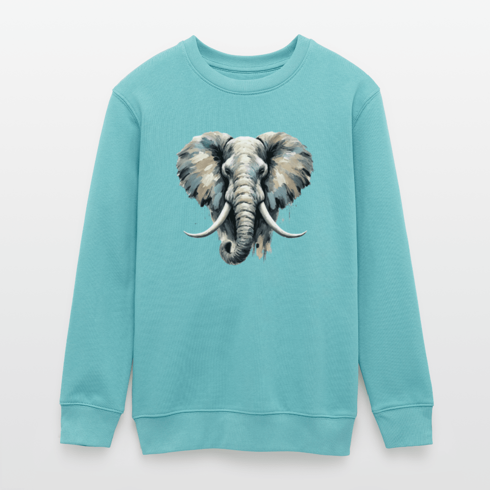 Organic Cotton Teen Sweatshirt (Canvas Art Elephant) - Tiny Tugz™