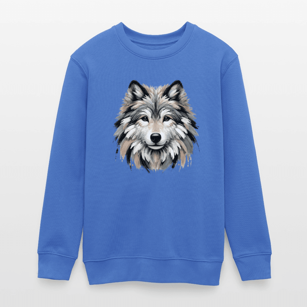 Organic Cotton Teen Sweatshirt (Canvas Art Wolf) - Tiny Tugz™