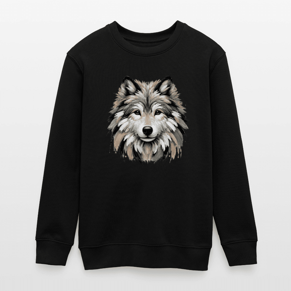 Organic Cotton Teen Sweatshirt (Canvas Art Wolf) - Tiny Tugz™