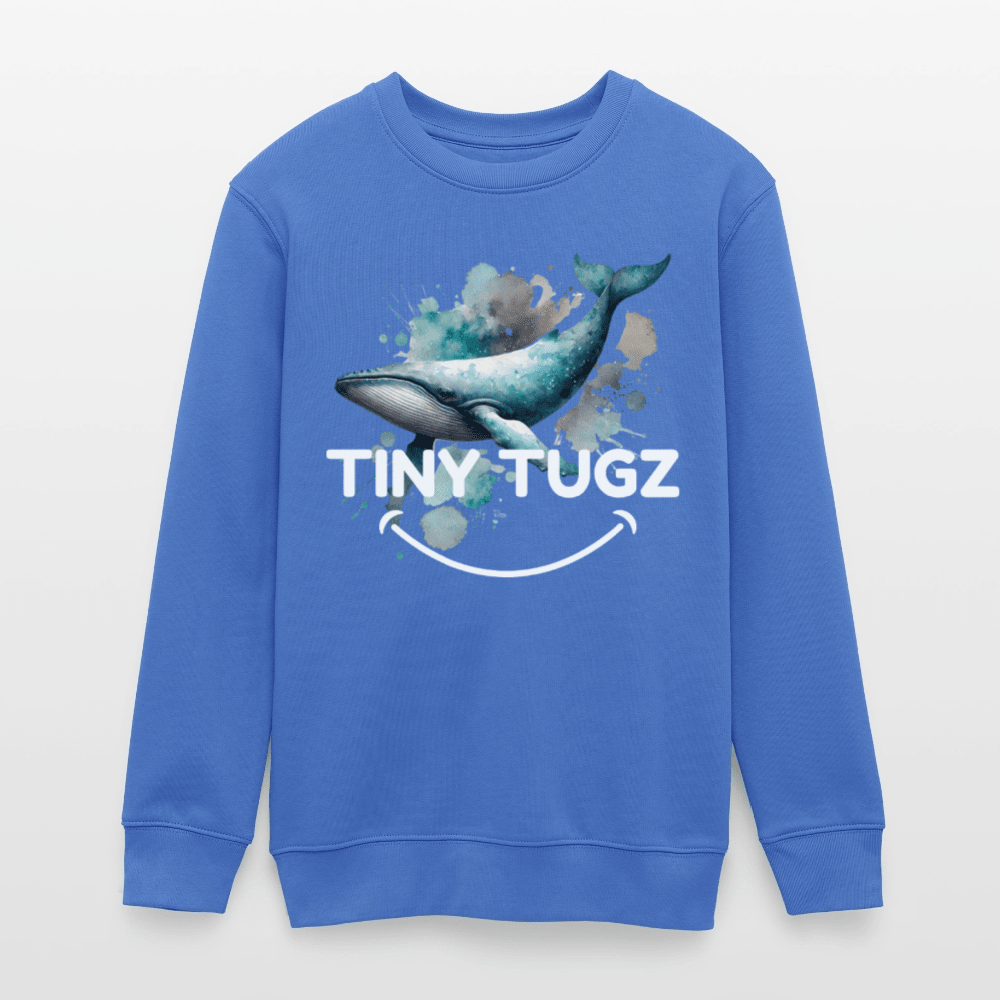 Organic Cotton Teen Sweatshirt (Watercolour Art Whale) - Tiny Tugz™