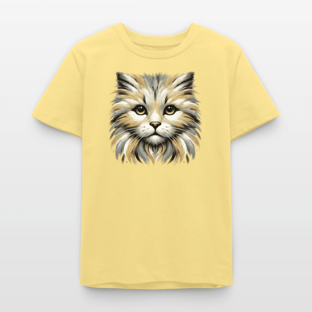 Organic Cotton Teen T-Shirt (Canvas Art Cat) - Tiny Tugz™
