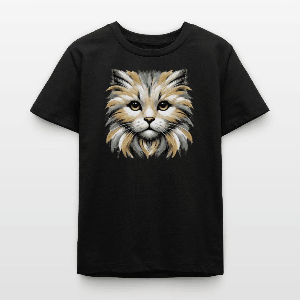 Organic Cotton Teen T-Shirt (Canvas Art Cat) - Tiny Tugz™