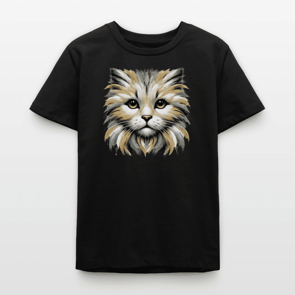 Organic Cotton Teen T-Shirt (Canvas Art Cat) - Tiny Tugz™