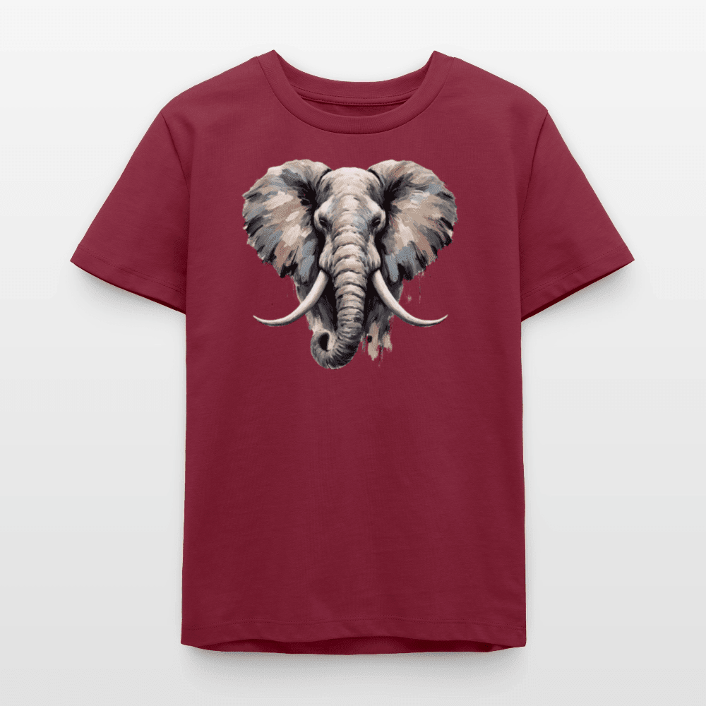 Organic Cotton Teen T-Shirt (Canvas Art Elephant) - Tiny Tugz™