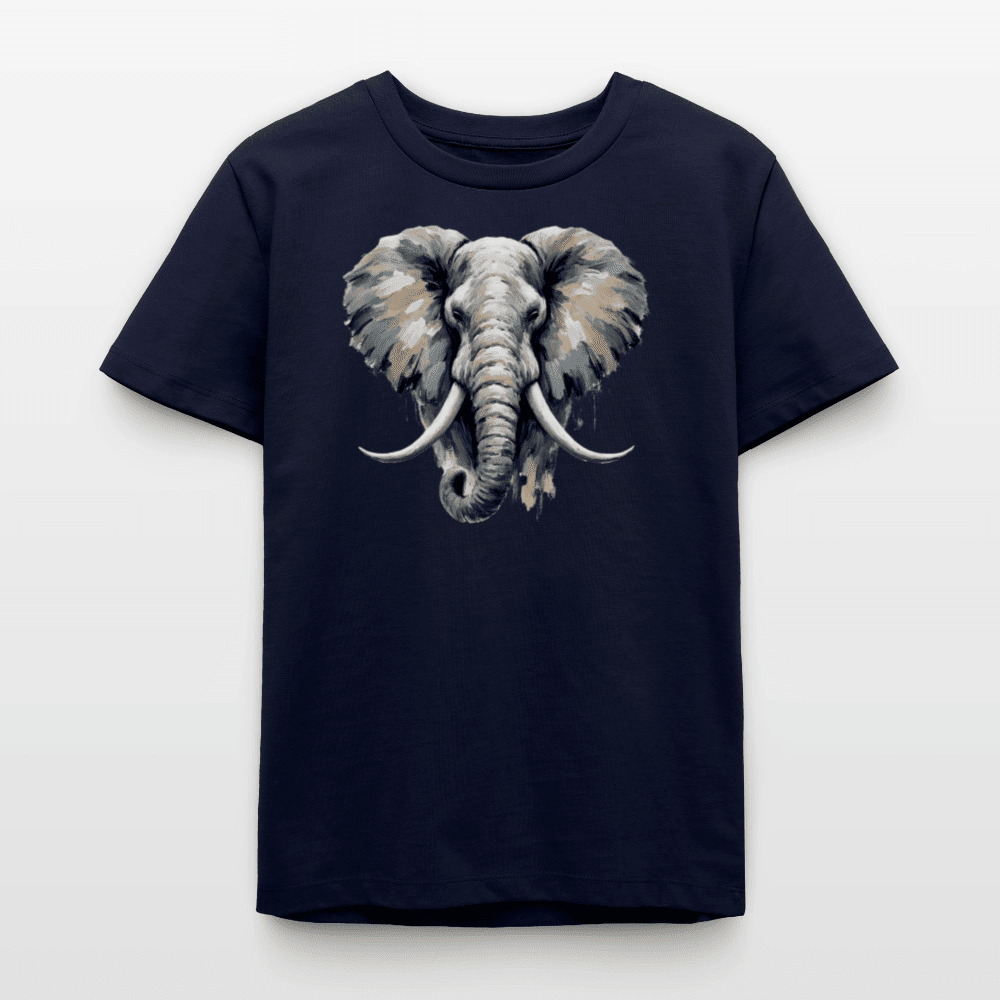 Organic Cotton Teen T-Shirt (Canvas Art Elephant) - Tiny Tugz™