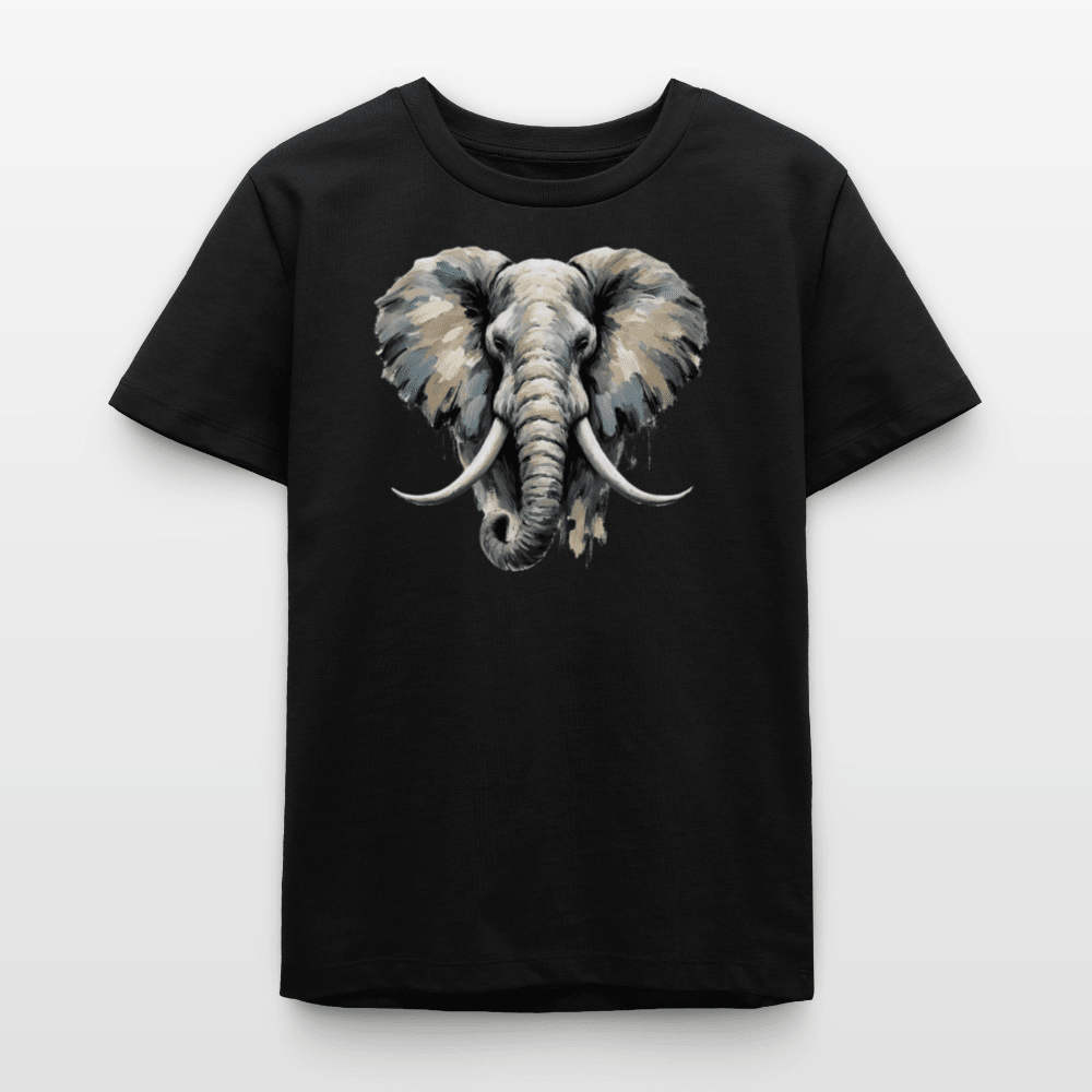 Organic Cotton Teen T-Shirt (Canvas Art Elephant) - Tiny Tugz™